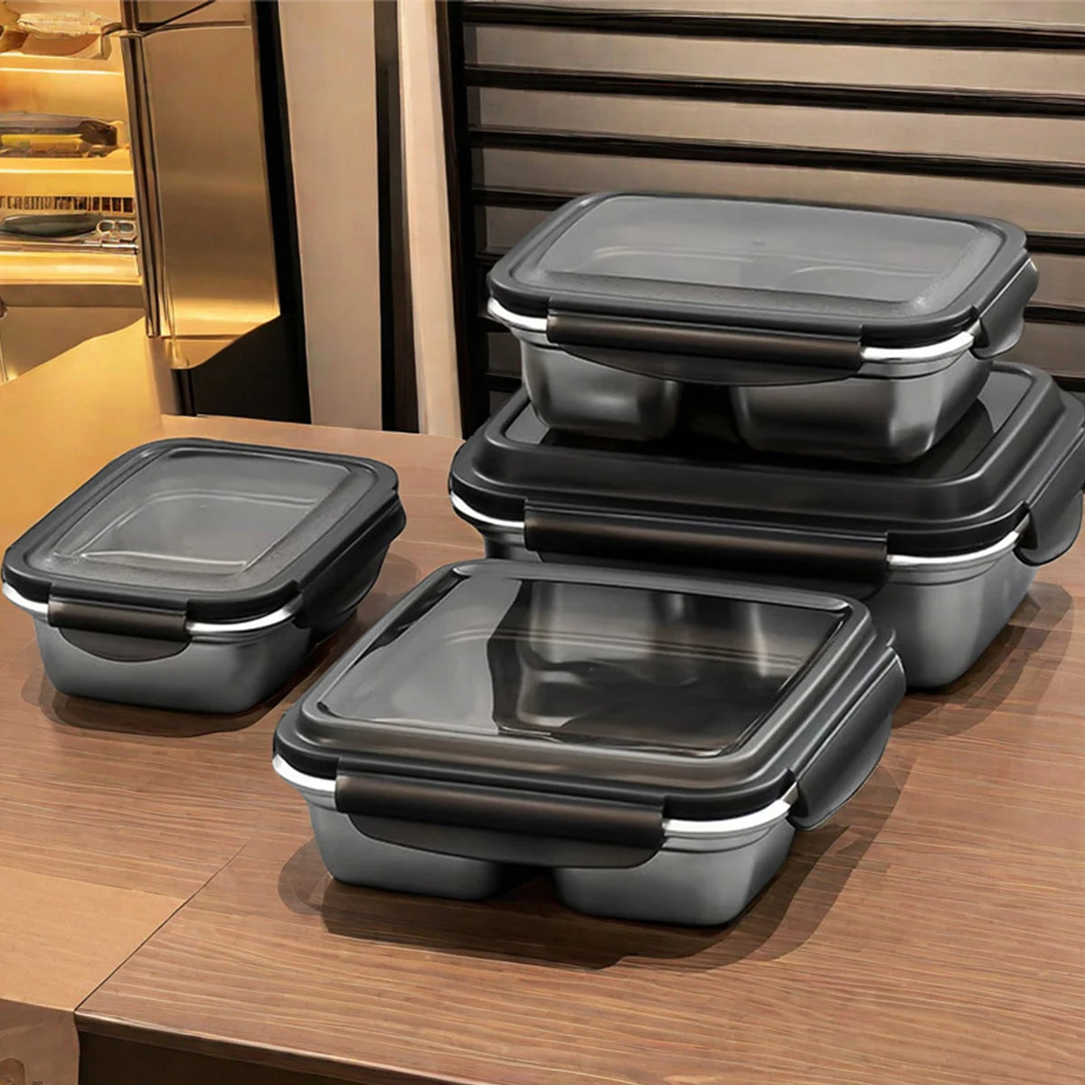 Boîte à Bento en acier inoxydable