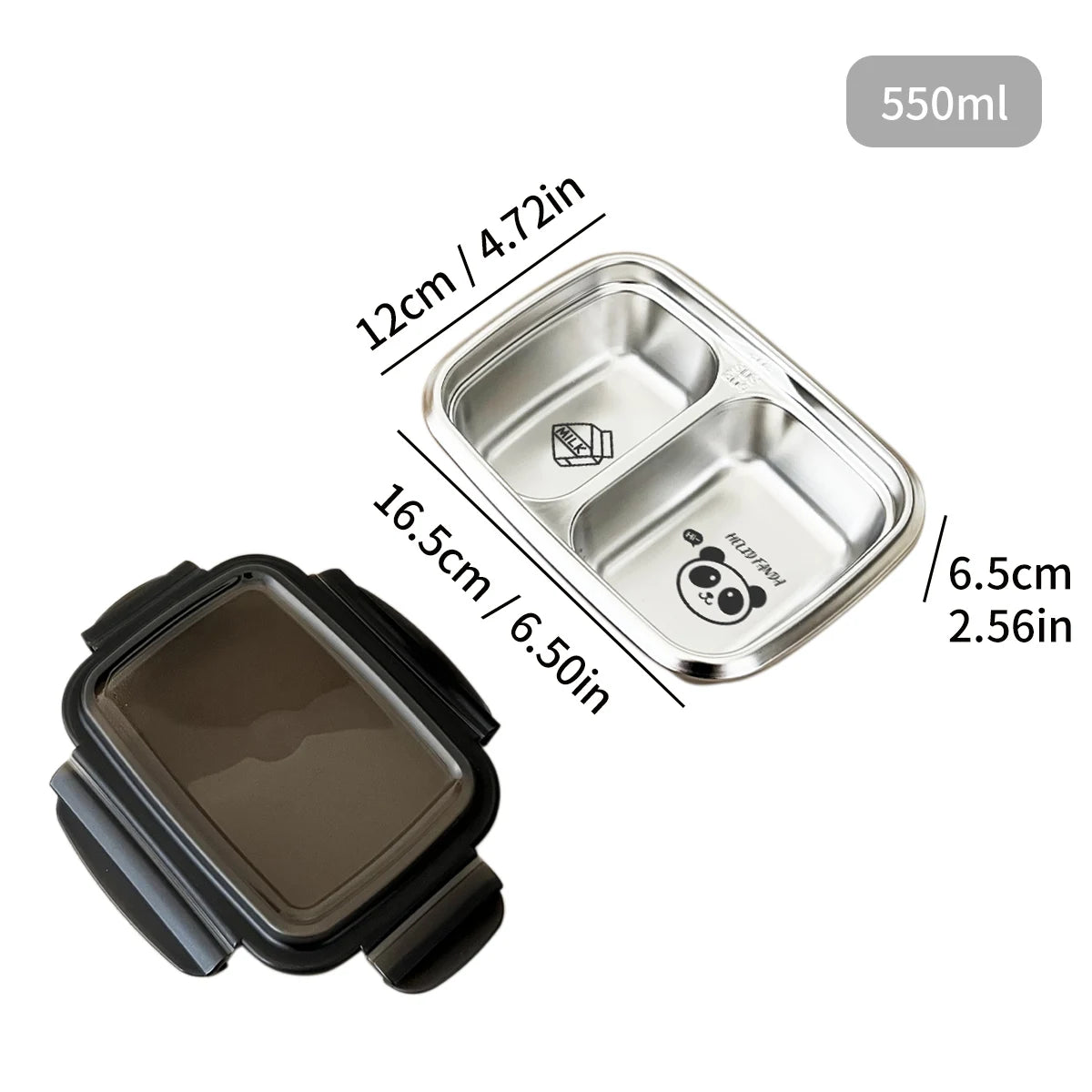Boîte à Bento en acier inoxydable
