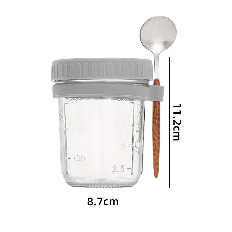 petit pot en verre pour dessert/déjeuner