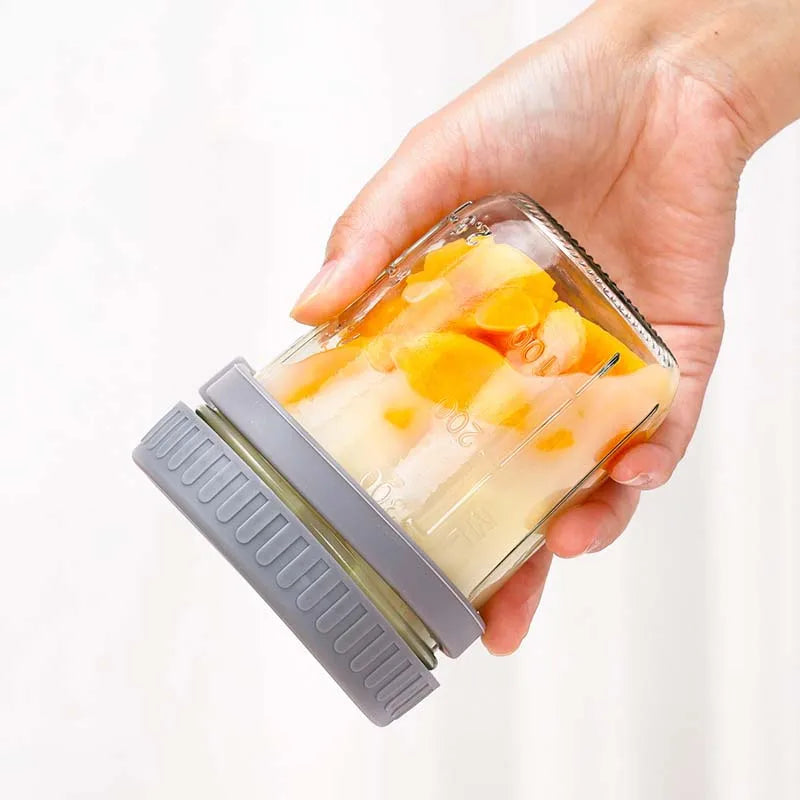 petit pot en verre pour dessert/déjeuner