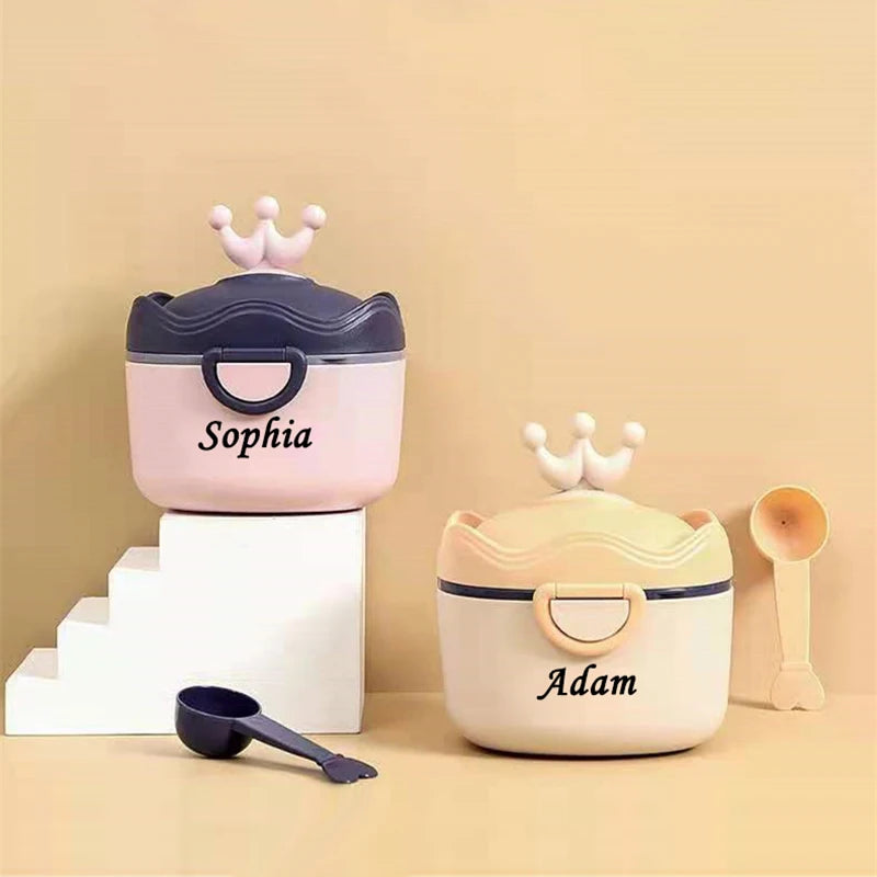 Boîte de lait en poudre portable Prince ou princesse Personnalisable