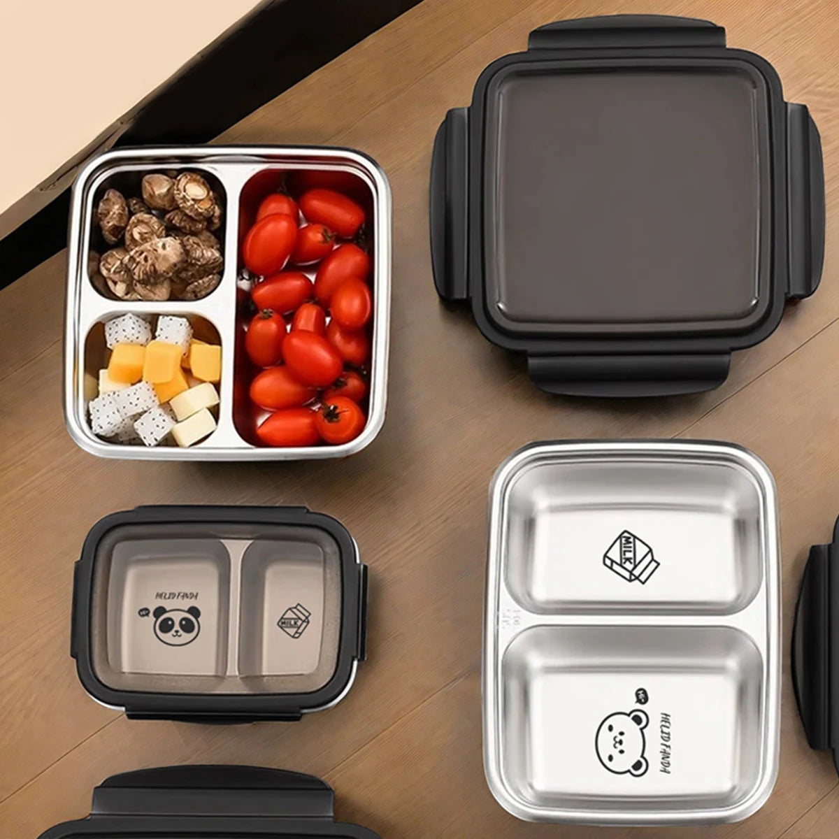 Boîte à Bento en acier inoxydable