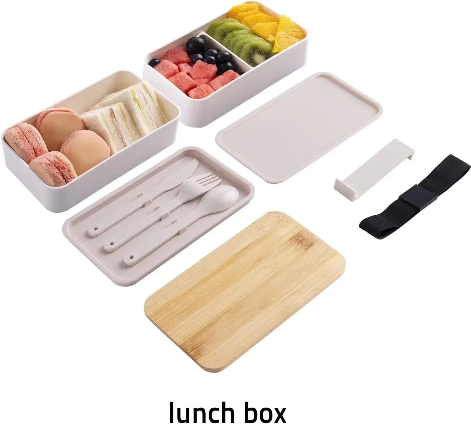 Boîte à lunch Bento empilable avec sac isotherme
