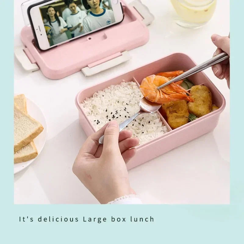 Lunch Box pratique Kit avec couverts acier inoxydable.
