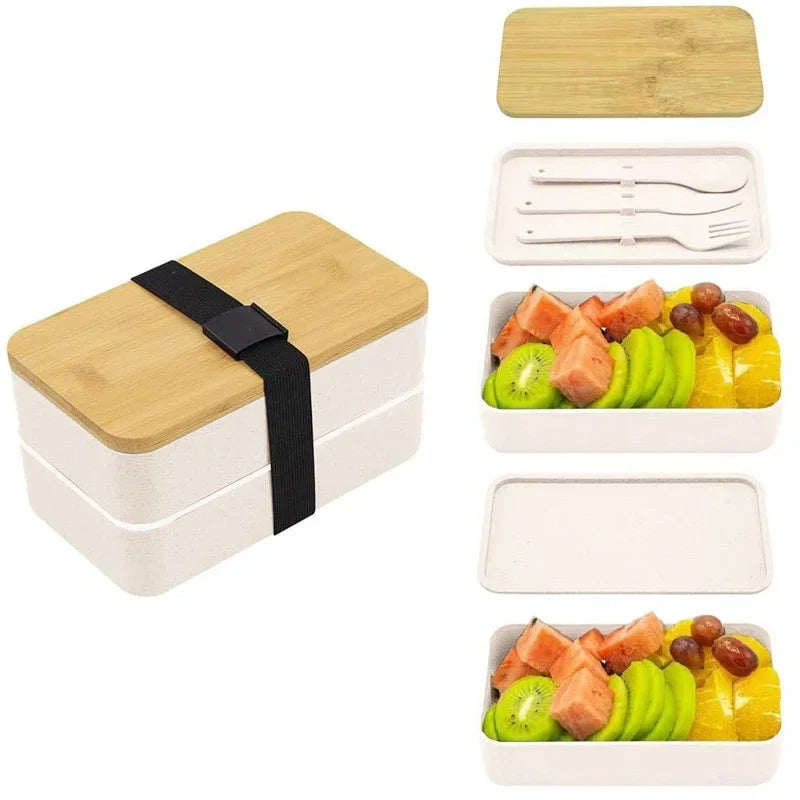 Boîte à lunch Bento empilable avec sac isotherme