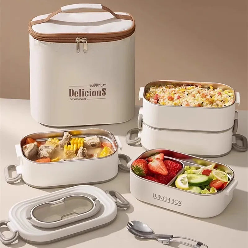 Boîte à déjeuner thermique Double couche inox