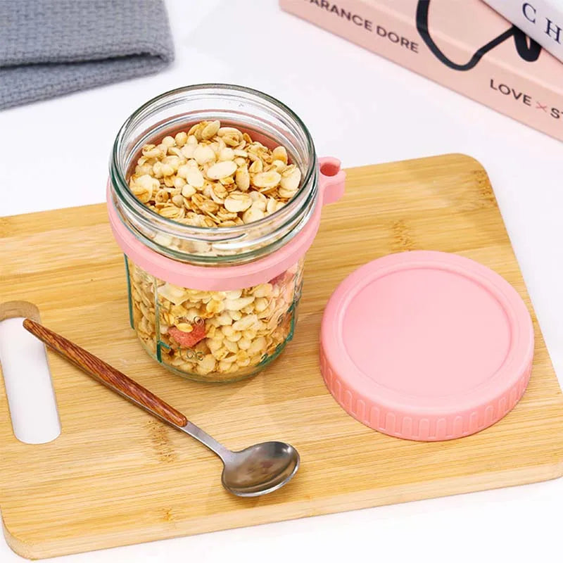 petit pot en verre pour dessert/déjeuner