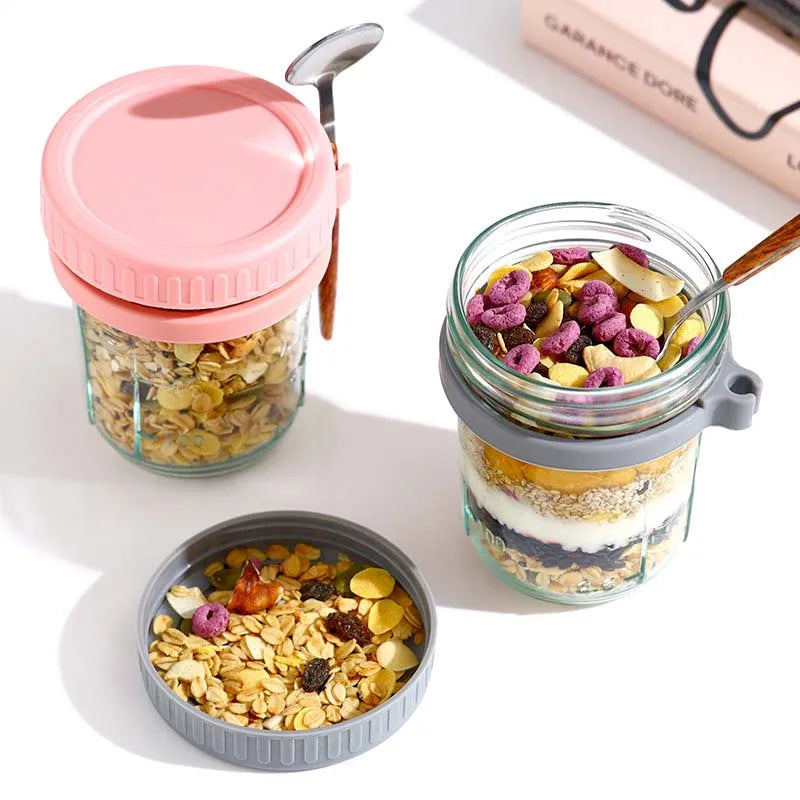 petit pot en verre pour dessert/déjeuner