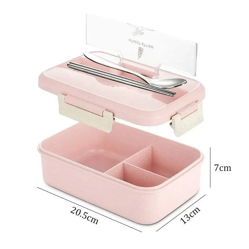 Lunch Box pratique Kit avec couverts acier inoxydable.