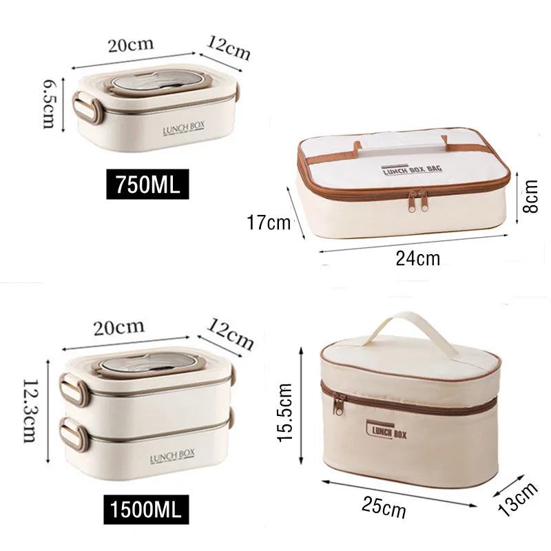 Boîte à déjeuner thermique Double couche inox