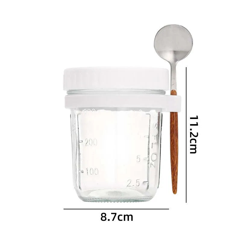 petit pot en verre pour dessert/déjeuner