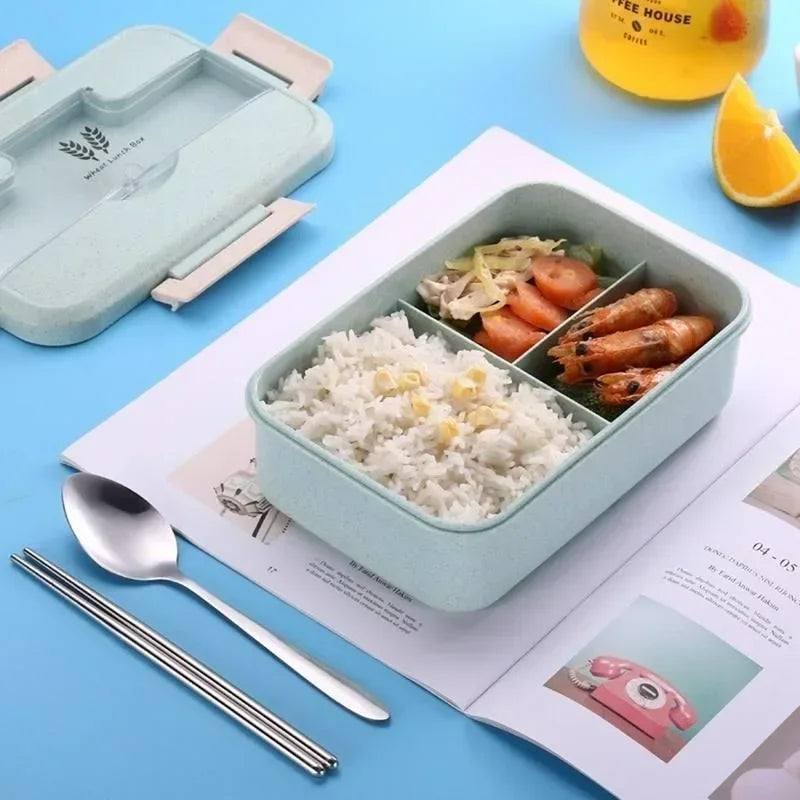 Lunch Box pratique Kit avec couverts acier inoxydable.